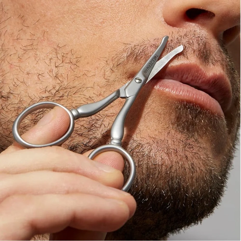 Tweezerman GEAR Silver Facial Hair Scissors